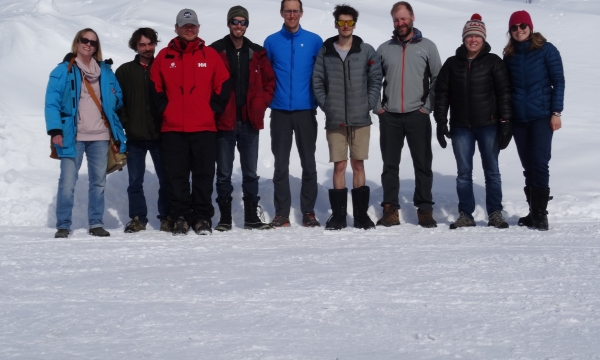 Photo of some members of the wider research team in Cambridge Bay, Nunavut