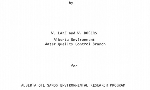 Report cover page