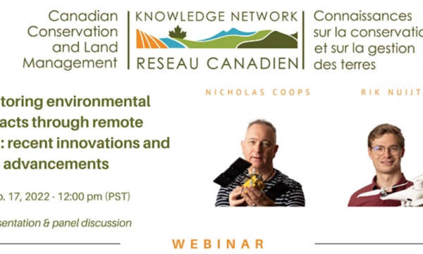Event graphic for CCLM webinar on Monitoring Environmental Impacts through Remote Sensing