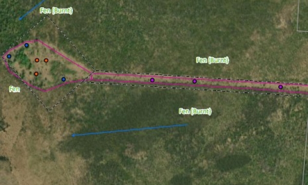 Wellsite in peatland