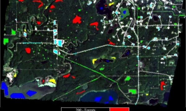 Remote sensing wellsites and wetlands