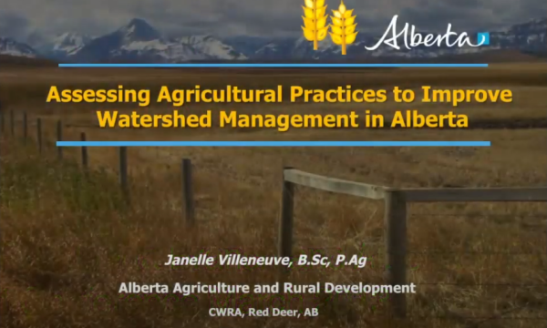 Villeneuve agriculture watershed