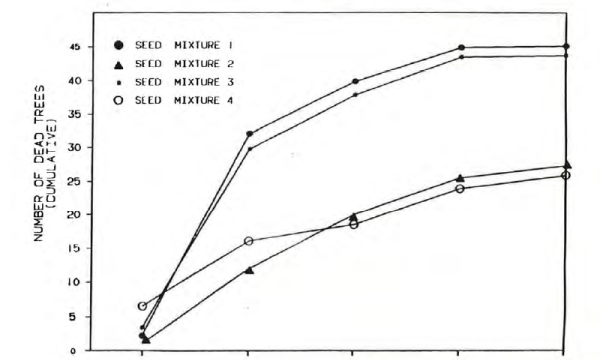 Lodgepole pine mortality at Judy Creek