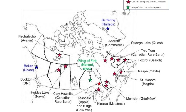 Critical minerals deposits