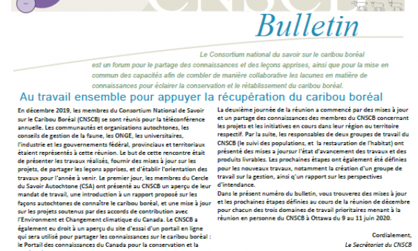 Page couverte du Bulletin CNSCB#6 - decembre 2019 (FR)