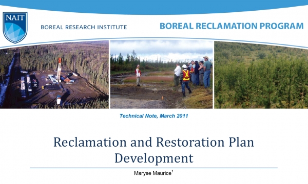 Reclamation and Restoration Plan Development Title