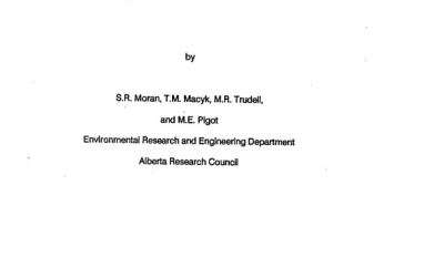 Report cover page