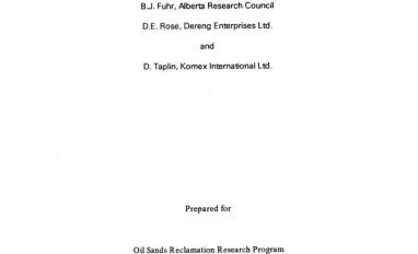 Report cover page