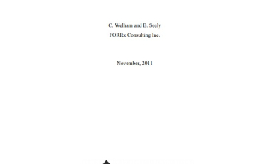 Report cover page