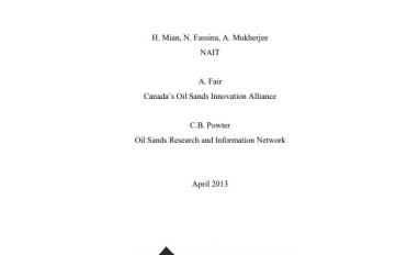 Report cover page