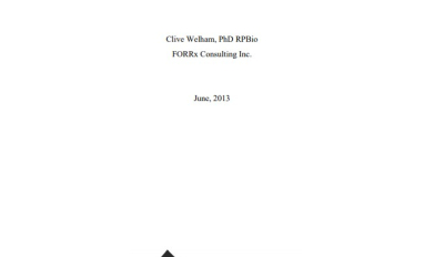 Report cover page