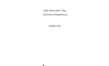 Report cover page