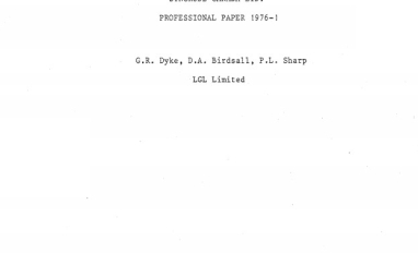 Report cover page