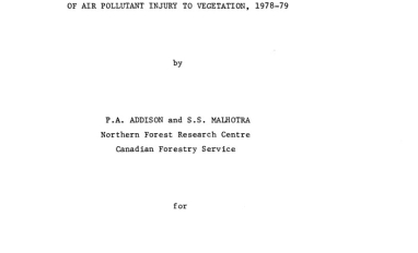 Report cover page