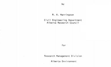 Report cover page