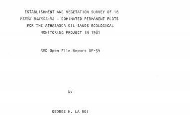 Report cover page