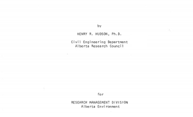 Report cover page