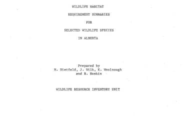 Report cover page