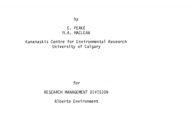 Report cover page
