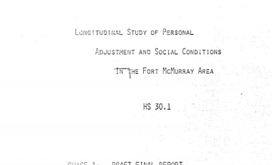 Report cover page