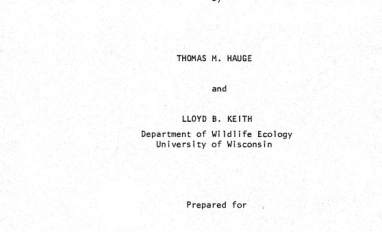 Report cover page
