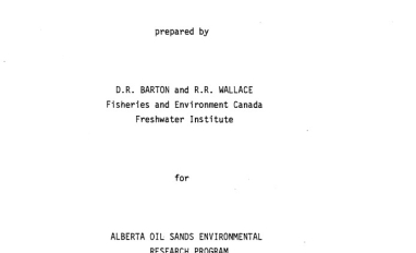 Report cover page