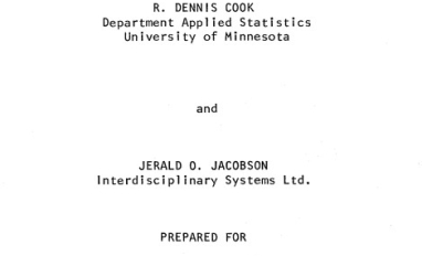 Report cover page