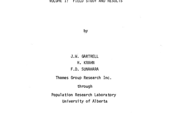 Report cover page