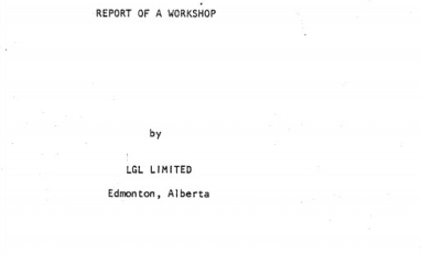 Report cover page