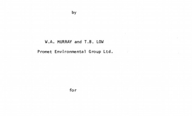 Report cover page