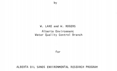 Report cover page