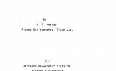Report cover page