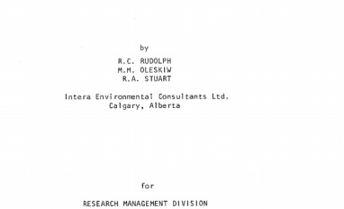 Report cover page