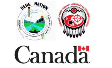 Logos of Dene First Nation, First Nations Assembly of Canada, and Government of Canada are shown