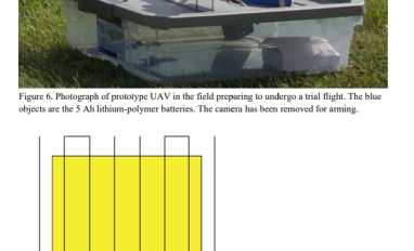 UAV photo and flight path