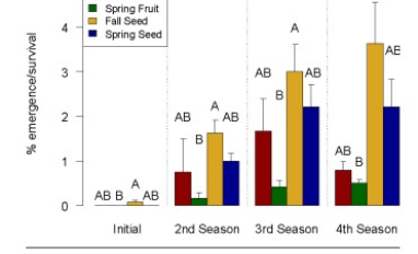 Bearberry emergence data