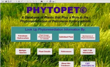 PhytoPet main menu