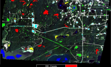 Remote sensing wellsites and wetlands