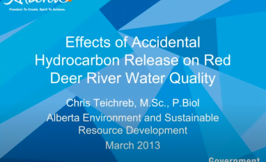 Teichreb hydrocarbon release