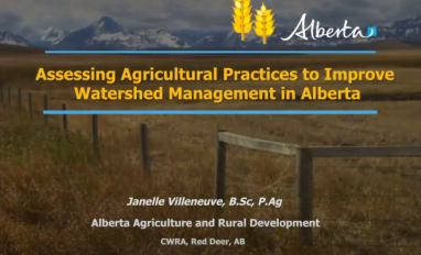 Villeneuve agriculture watershed