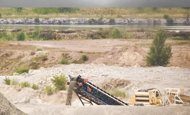 Burlington Pit with trout pond