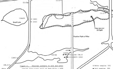 Salt spill chloride levels
