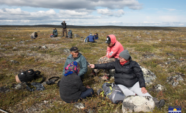 Tlicho group on the land