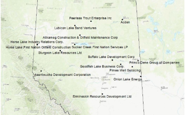 Location of Indigenous Companies