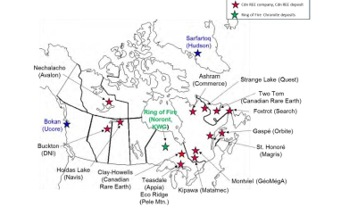 Critical minerals deposits