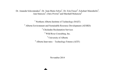 Alternative Native Boreal Seed and Plant Delivery Systems for Oil Sands Reclamation