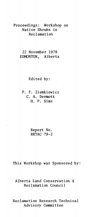 Report cover page