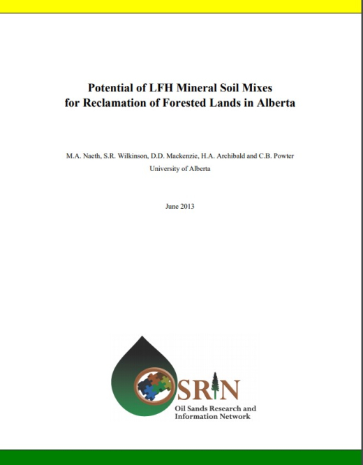 Report cover page