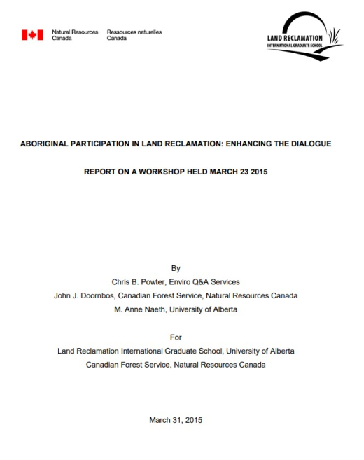 Report cover page