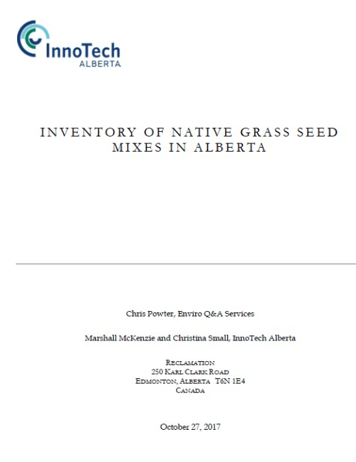 Report cover page